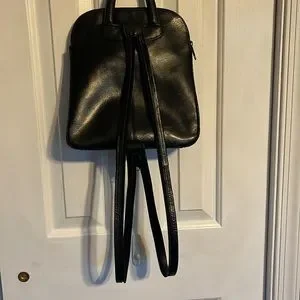 Nino BOSSI Bags Nino Bossi Black Leather Backpack Purse Poshmark